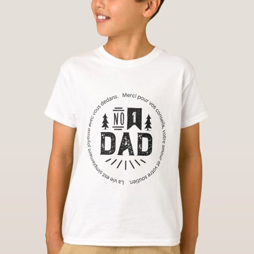 Son daugther dad daddy mother grandpa T_Shirt