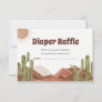 Son Desert Baby shower Diaper raffle card