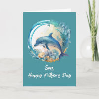 Son Dolphin Father's Day Ocean Waves of Life