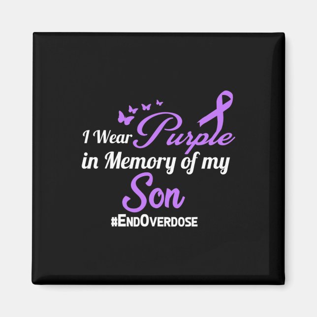 Son Drug Overdose Awareness Memory  Magnet (Front)