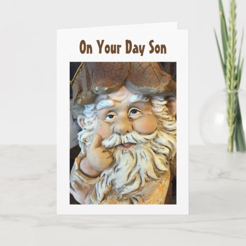 SON ENJOY RELAX AND KNOW YOU ARE LOVED BIRTHDAY CARD