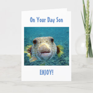 SON ENJOY, RELAX AND KNOW YOU ARE LOVED BIRTHDAY CARD