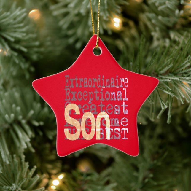 Son Extraordinaire Ceramic Ornament (Tree)