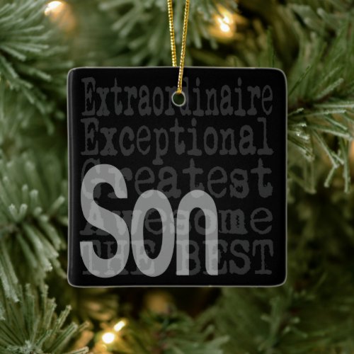 Son Extraordinaire Ceramic Ornament