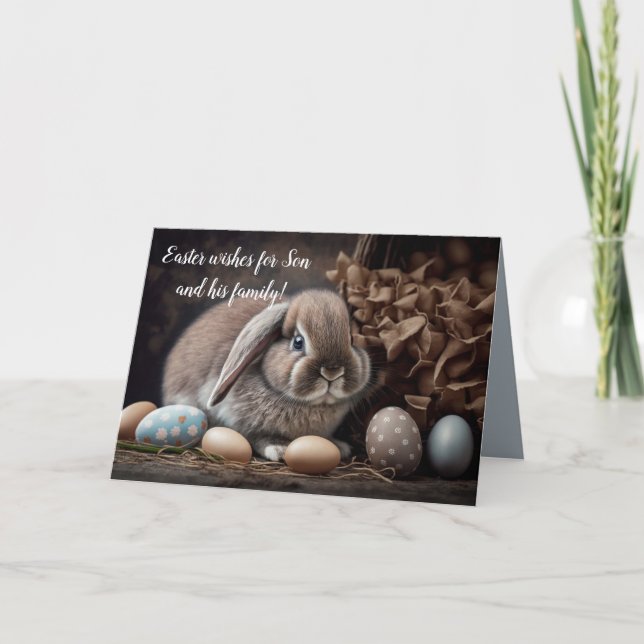 SON & FAMILY EASTER CARD (Front)