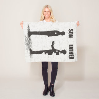 Son Father | Gift For Father From Son, Best Dad Fleece Blanket