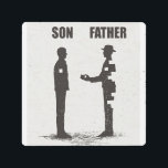Son Father | Gift For Father From Son, Best Dad Metal Print<br><div class="desc">Son Father | Gift For Father From Son Meaning ! Offering gifts sooner or later does not matter,  it matters that you sincerely gave gifts !!</div>