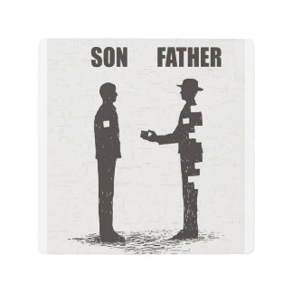 Son Father | Gift For Father From Son, Best Dad Metal Print