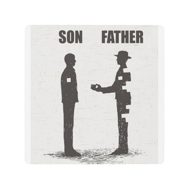 Papa Fathers Day Gift the Legend The Myth And The Legacy Father Son Poster  by Thomas Larch - Pixels