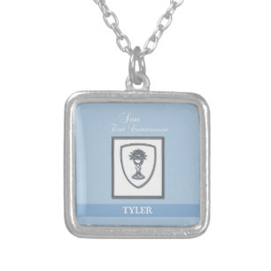 Son, First Communion Silver Chalice Plated Necklace