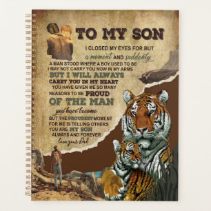 Son Gifts Letter To My Son Love From Dad Planner