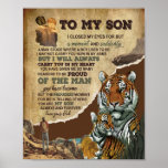 Son Gifts | Letter To My Son Love From Dad Poster<br><div class="desc">Son Gifts | To My Son I Will Always Carry You In My Heart Love From Dad</div>
