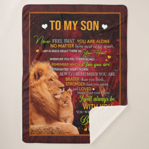 Son Gifts Letter To My Son Love From Dad Sherpa Blanket