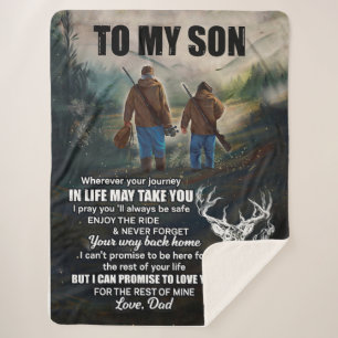 Son Gifts Letter To My Son Love From Dad Sherpa Blanket