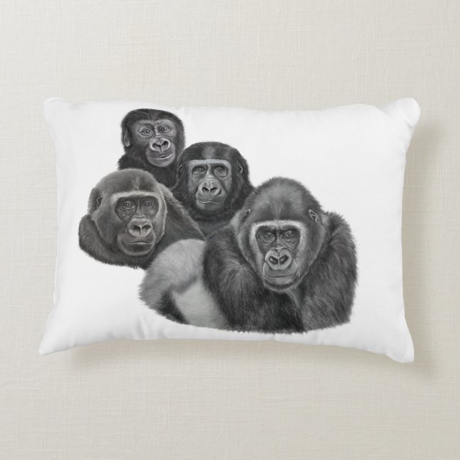 Son Gorilla Cushion By AGE. Gorilla Life (Back)