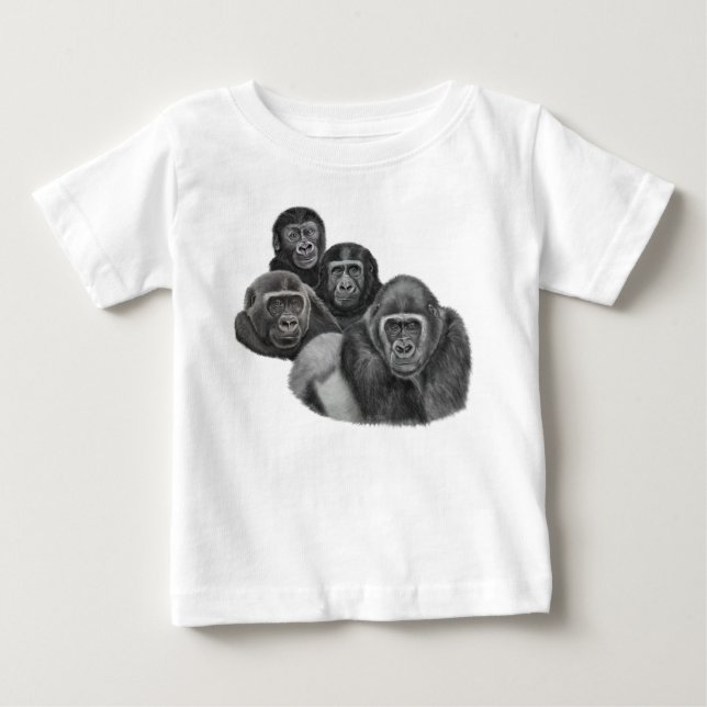 Son Gorilla T-shirts By AGE. Gorilla Life GL/TFW (Front)