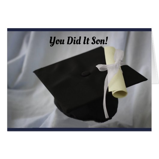 Son Graduation Cards (Front Horizontal)