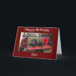***SON*** HAPPY BIRTHDAY CARD<br><div class="desc">DOES YOUR SON PUT A SMILE ON EVERYONE'S FACE? WHAT A BEAUTIFUL COMPLIMENT FOR SURE. I HOPE YOU LIKE THIS CARD ENOUGH TO GIVE THAT SPECIAL "SON" AND THANK YOU FOR STOPPING BY 1 OF MY 8 STORES!</div>