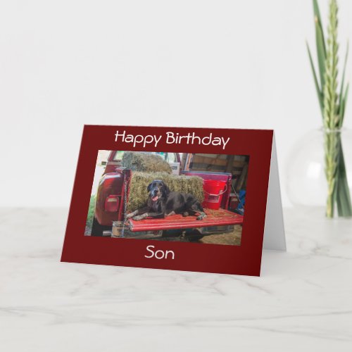 SON HAPPY BIRTHDAY CARD