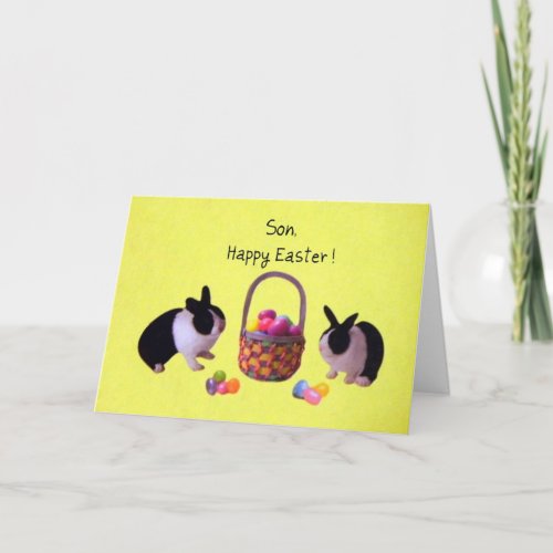 Son Happy Easter Holiday Card