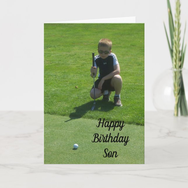 SON, HAPPY ***PAR-FECT*** BIRTHDAY CARD (Front)