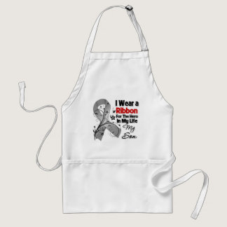 Son Hero in My Life Brain Cancer Adult Apron