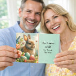  Son &amp; His Wife Happy Easter Rabbit Greeting Card