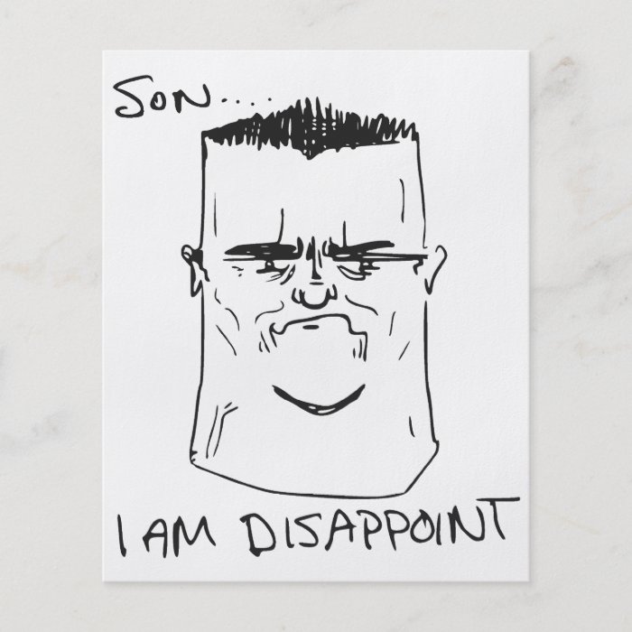 Son I Am Disappoint Father Rage Comic Meme Personalized Flyer