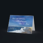 Son-in-Law Birthday Religious Ocean Scene Blue Sky Card<br><div class="desc">This faith-filled birthday card for your son-in-law features a peaceful ocean shoreline and a sky washed in soft blue, creating a calming and thoughtful atmosphere. The spiritual message highlights the qualities that make him special and reminds him how deeply appreciated he is—by family and by God. A meaningful way to...</div>