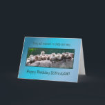 Son-in-Law Birthday with otters Card<br><div class="desc">A line of otters all wanting to say Happy Birthday. A cute card for an animal lover. See the whole range of cards with this picture in my store</div>