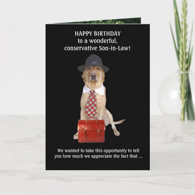 Son-in-Law/Brother-in-Law Card (Front)