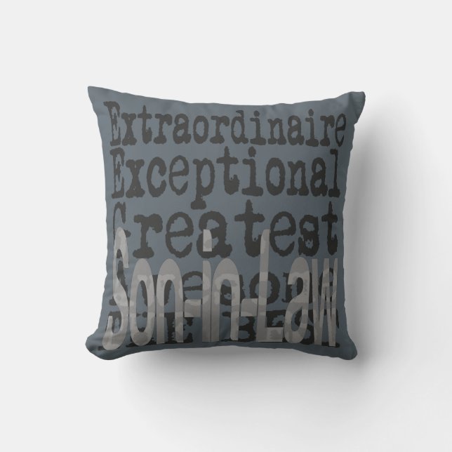 Son In Law Extraordinaire Throw Pillow (Front)