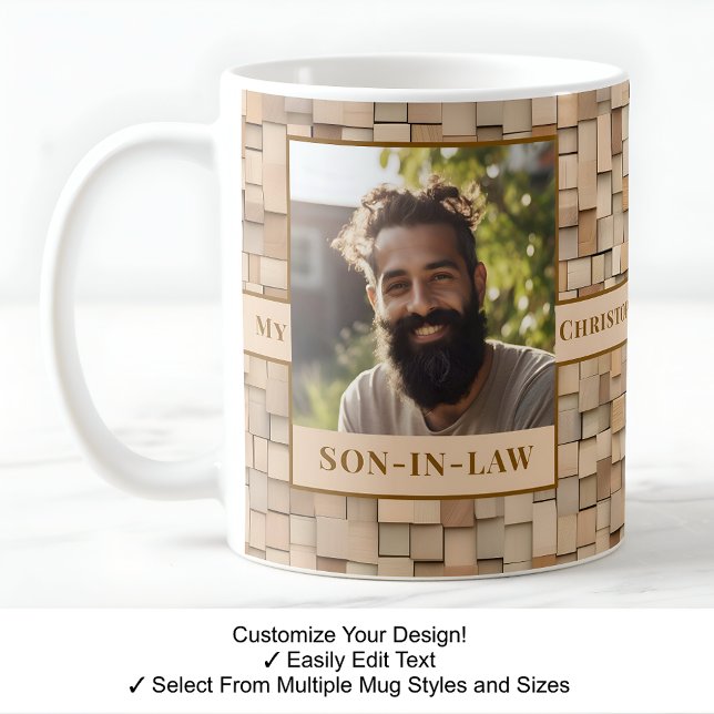 Son-in-law, Favorite Child, Photo, Wood Mug C500 (Creator Uploaded)