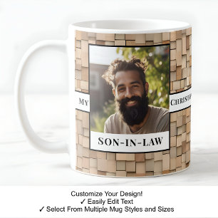 Son-in-law, Favorite Child, Photo, Wood Mug C503