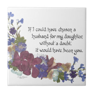 Son-in-Law gift Ceramic Tile