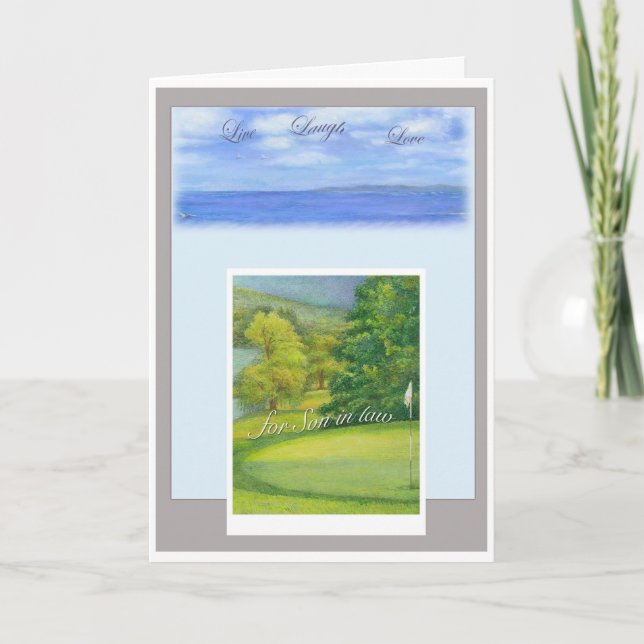 Son in Law Golf Lover Card (Front)