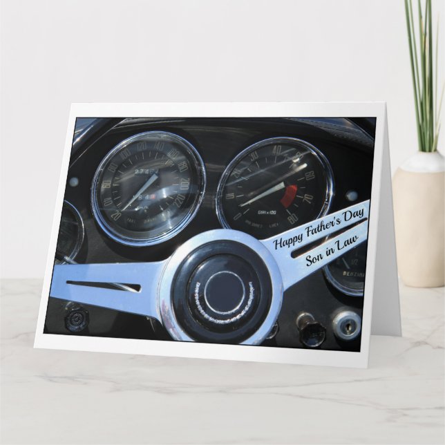 son in law Happy Father's Day Card (Front)