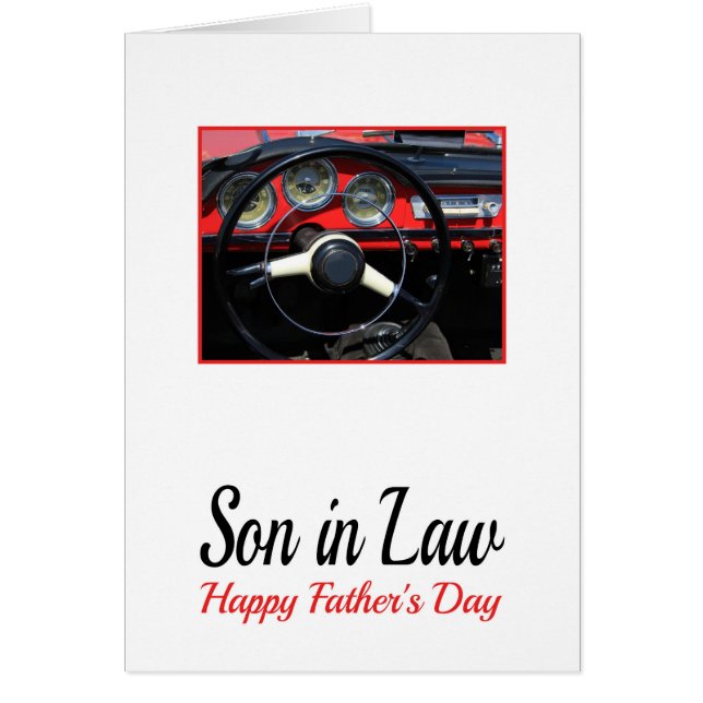 son in law Happy Father's Day Cards (Front)