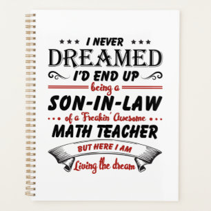 Son In Law Of Awesome Math Teacher Planner
