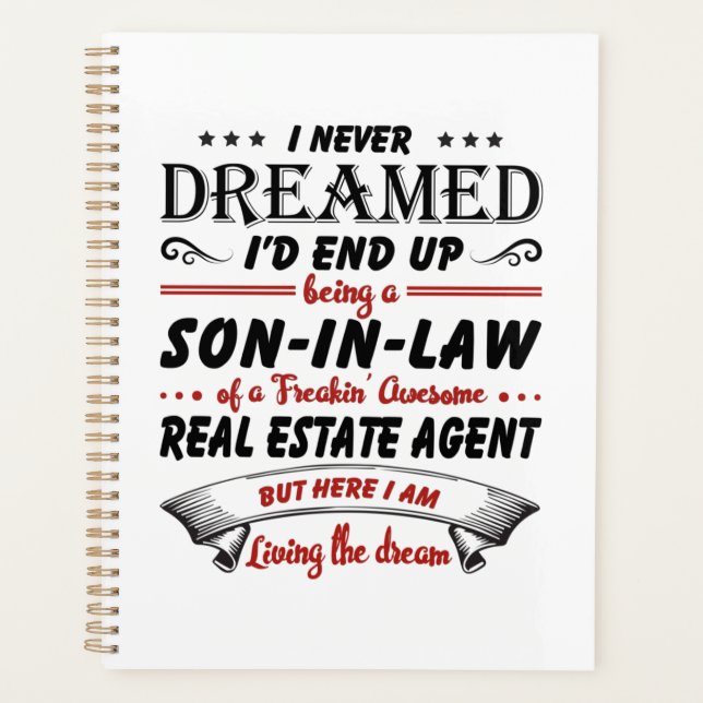 Son In Law Of Awesome Real Estate Agent Planner (Front)