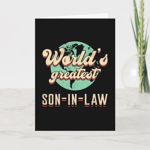 Son In Law Proud Father In Law Lawsuit Gift Idea Card