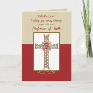 Son-in-Law, RCIA Blessings on Profession of Faith, Card