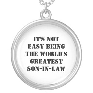 Son-In-Law Silver Plated Necklace