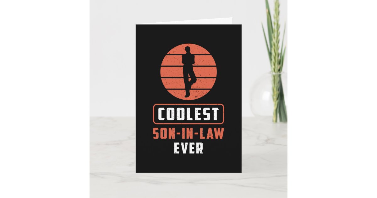 Son In Law Son Awesome Proud Best Gift Idea Card | Zazzle