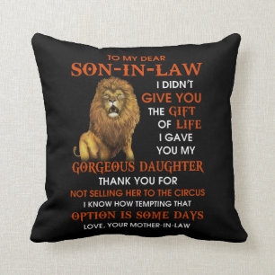 Son In Law Throw Pillow