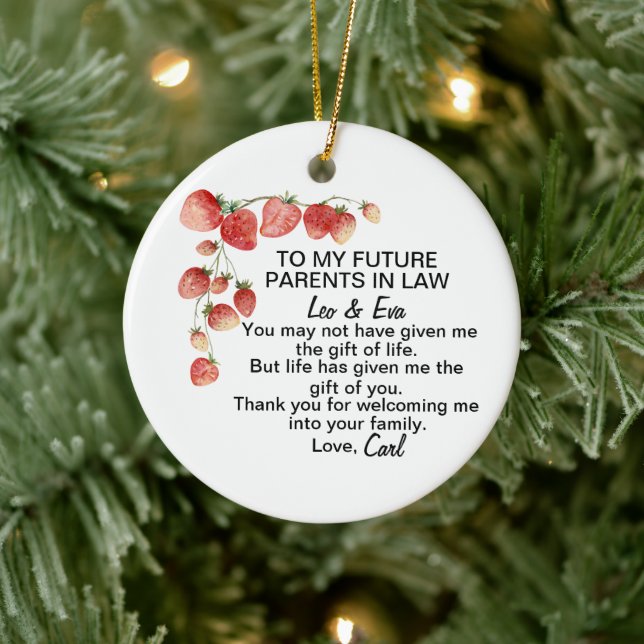 Son In-law, Wedding Gift  Ceramic Ornament (Tree)