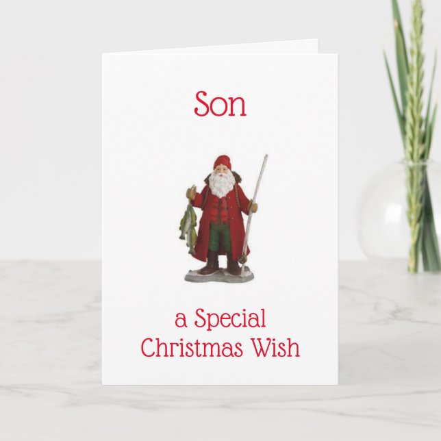 **SON** "KEEP IT REEL" FISHERMAN'S WISH HOLIDAY CARD (Front)