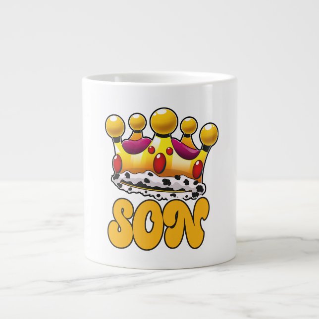 Son Kings crown Giant Coffee Mug (Front)