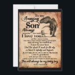 Son Lovers | To My Amazing Son Remember I Love You Holiday Card<br><div class="desc">Son Lovers | To My Amazing Son Always Remember I Love You Love,  Your Mom</div>
