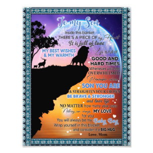 Son Lovers To My Son There's A Piece Of My Heart Photo Print